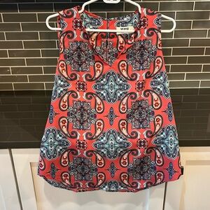 Verse Sleeveless colorful blouse, size small, never been worn